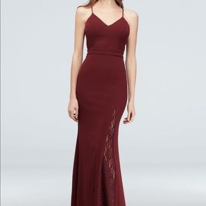 Evening mermaid open back dress